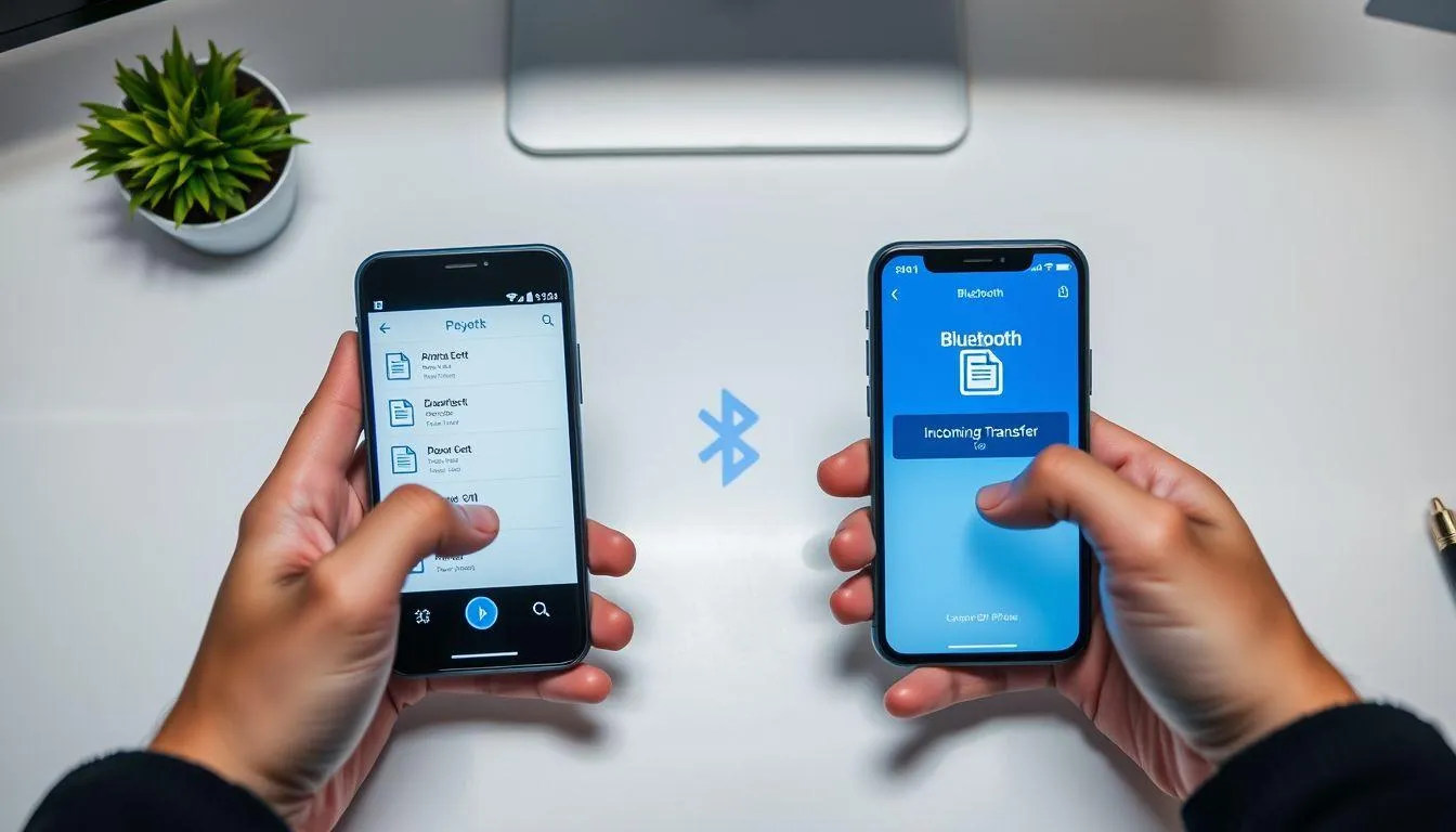 7. Cara Menggunakan Bluetooth untuk Transfer Data (c) Ilustrasi AI