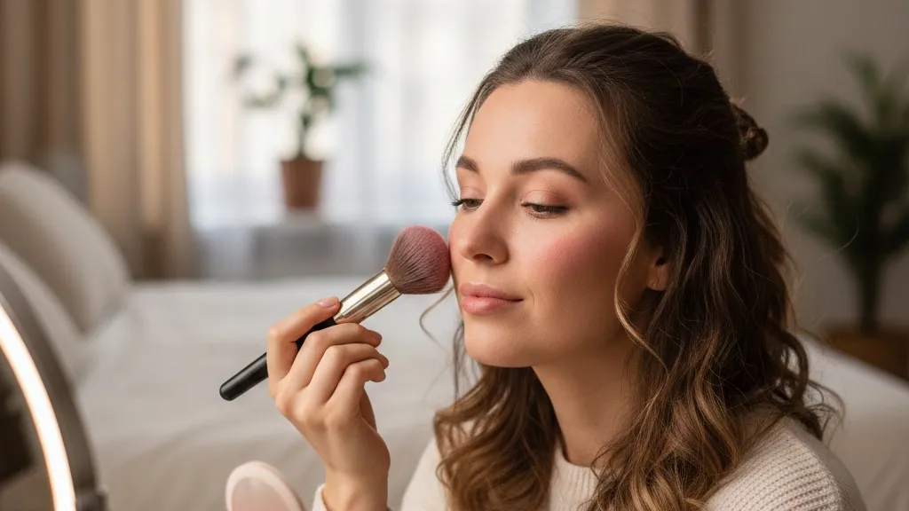 Tips dan Trik Menggunakan Blush On untuk Hasil Maksimal (c) Ilustrasi AI