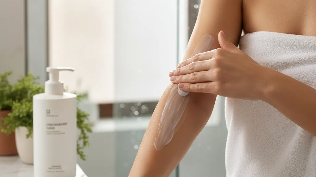 Waktu Terbaik Menggunakan Body Lotion (c) Ilustrasi AI