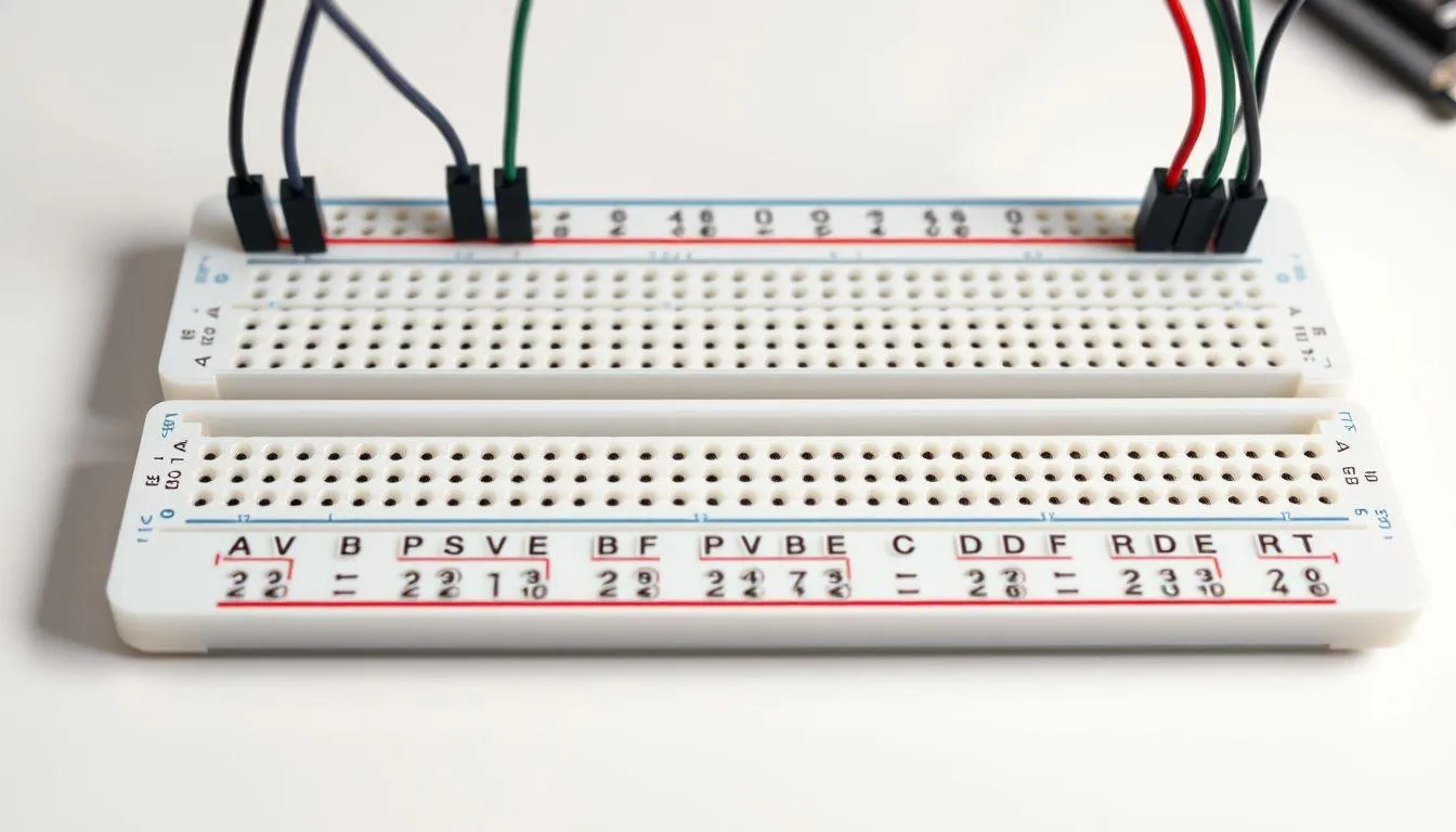 Anatomi dan Struktur Breadboard (c) Ilustrasi AI