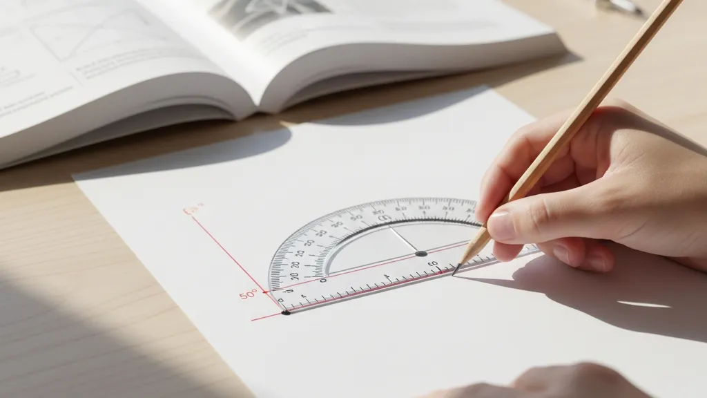 Jenis-Jenis Sudut dan Cara Mengukurnya (c) Ilustrasi AI