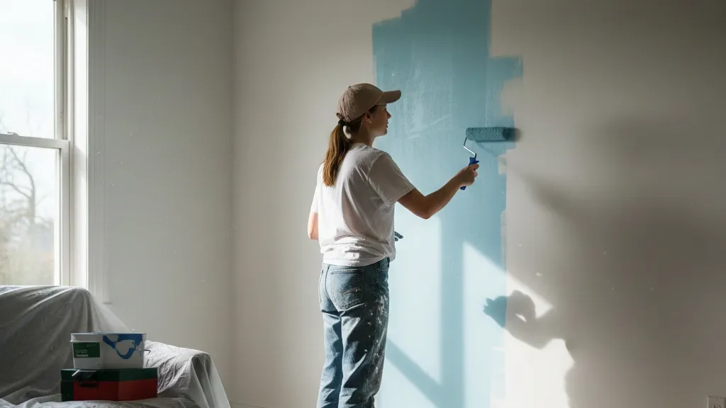 Teknik Menggunakan Cat Tembok dengan Benar (c) Ilustrasi AI