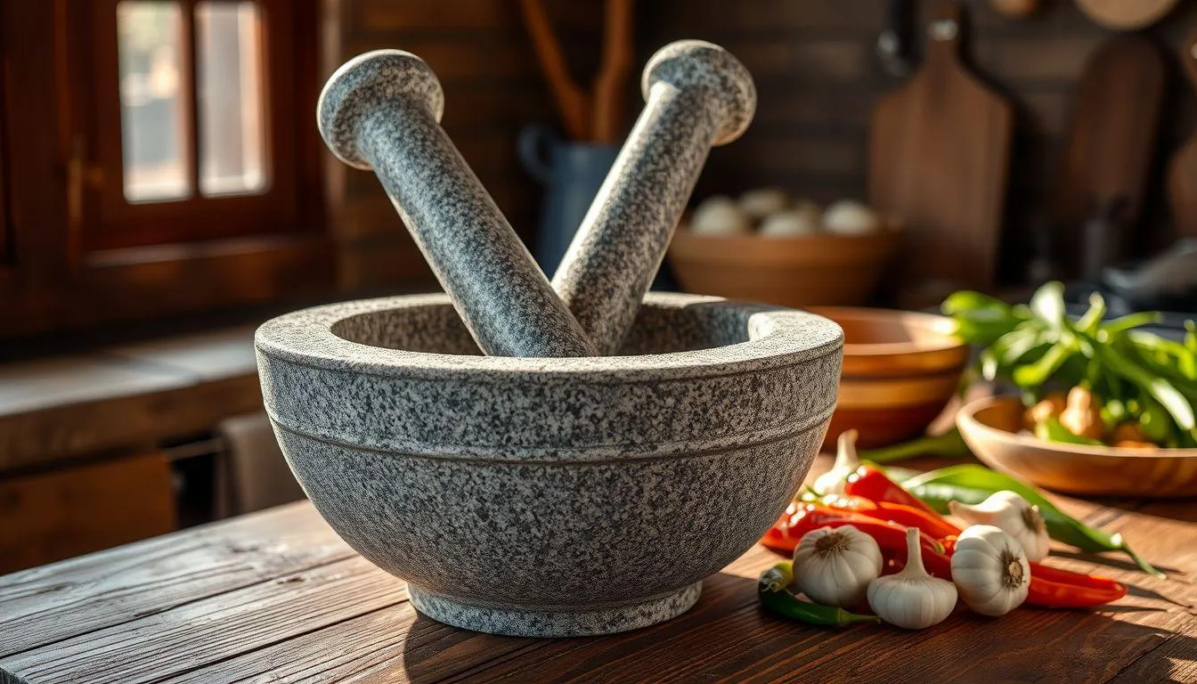 Persiapan Awal Sebelum Menggunakan Cobek Baru (c) Ilustrasi AI