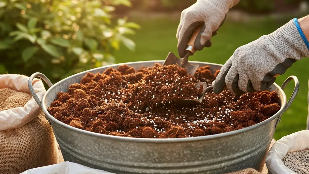 Cara Mencampur Cocopeat dengan Media Lain (c) Ilustrasi AI