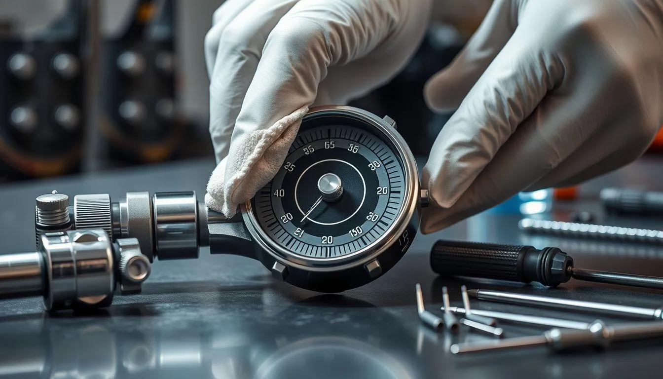 Perawatan dan Penyimpanan Dial Indikator (c) Ilustrasi AI