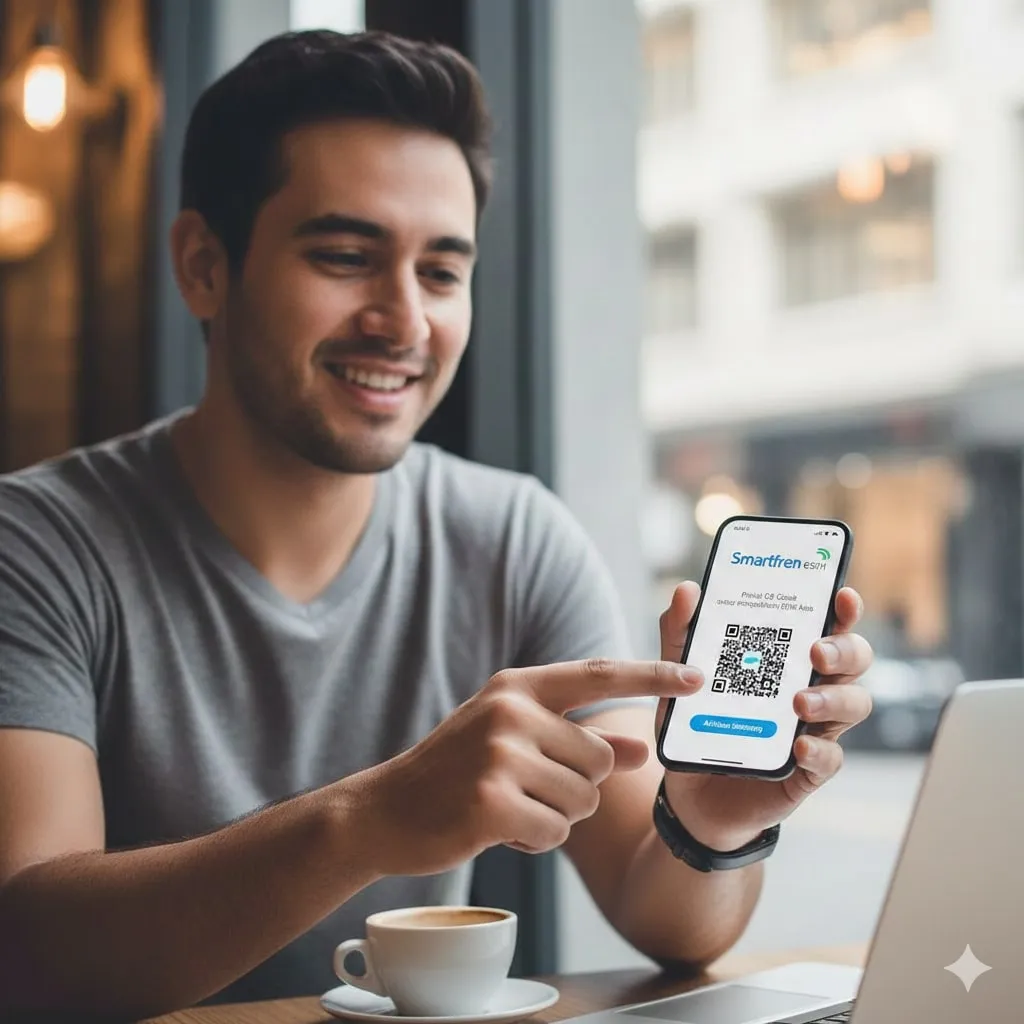 Cara Menggunakan eSIM Smartfren di Android (c) Ilustrasi AI