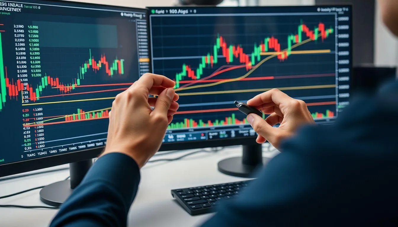 Langkah-Langkah Menggambar Fibonacci Retracement (c) Ilustrasi AI