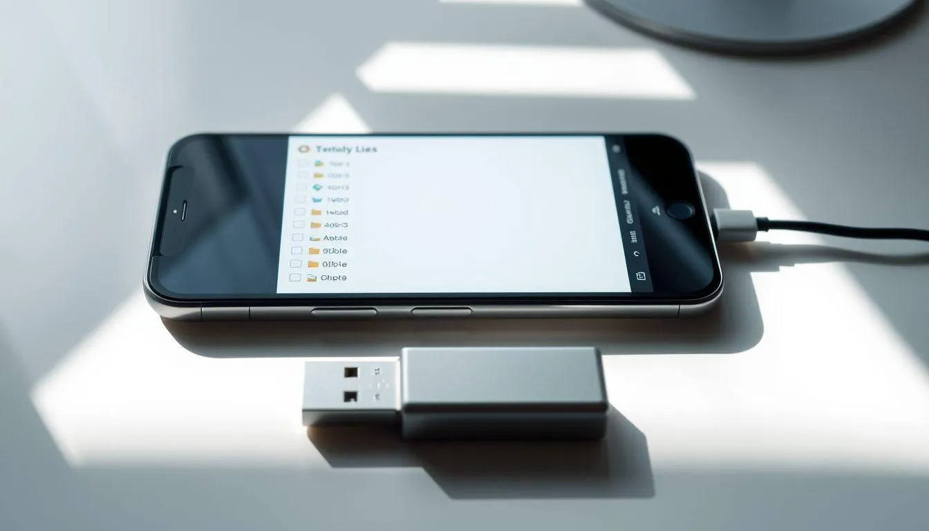 Cara Memindahkan File antara HP dan Flashdisk (c) Ilustrasi AI