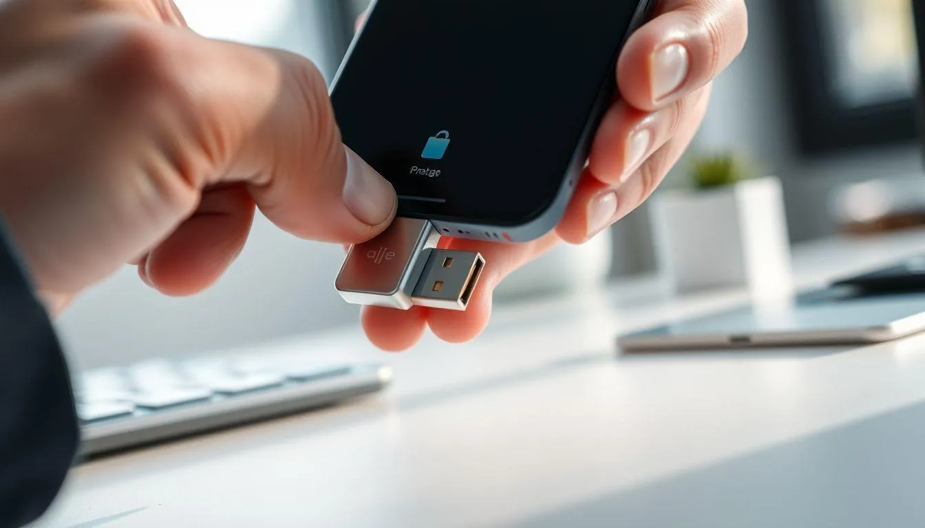 Cara Melepas Flashdisk dari HP dengan Aman (c) Ilustrasi AI