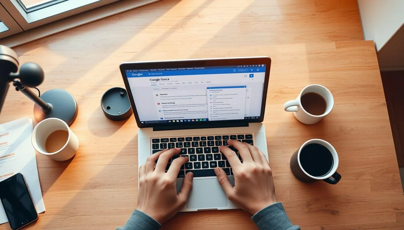 Layar laptop membuka aplikasi (c) Ilustrasi AI