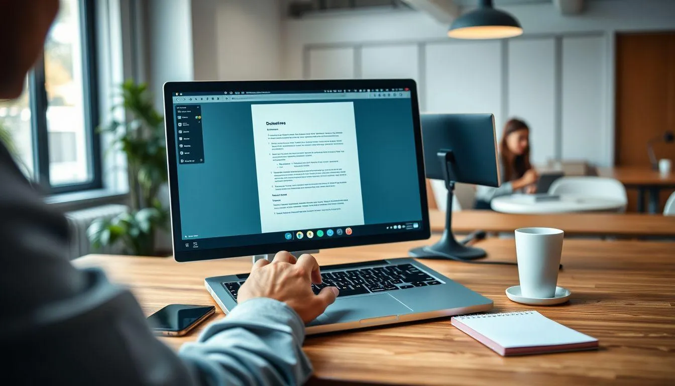 Potret pria membuka laptop (c) Ilustrasi AI