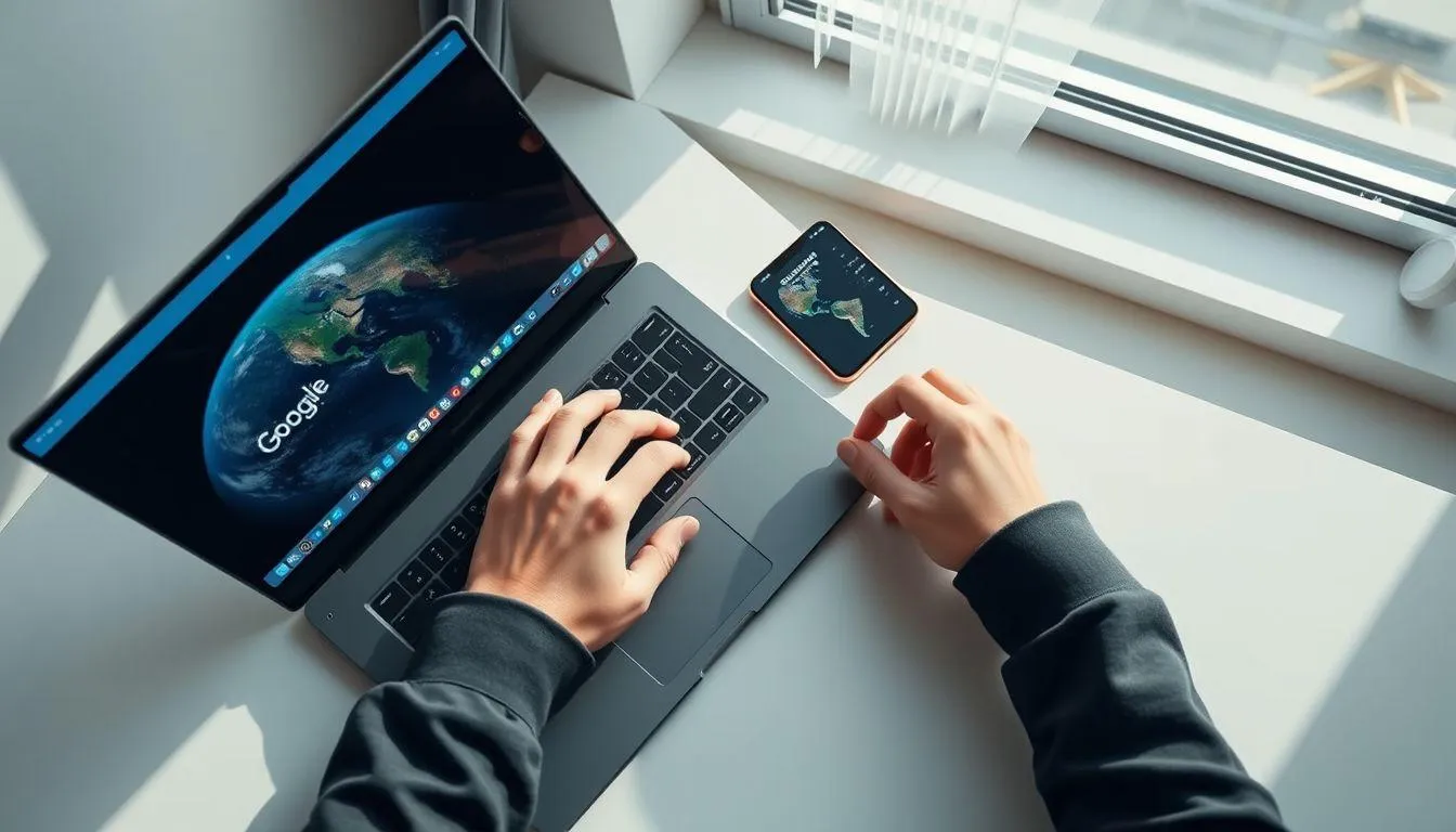 Cara Mengakses dan Membuka Google Earth (c) Ilustrasi AI