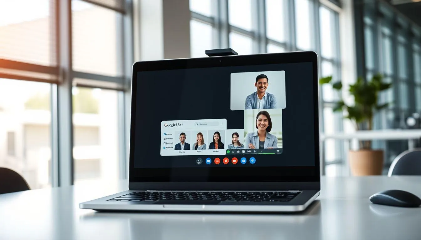 Fitur-Fitur Penting dalam Google Meet (c) Ilustrasi AI