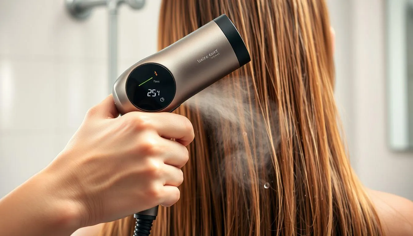 Pengaturan Suhu dan Kecepatan Hair Dryer (c) Ilustrasi AI