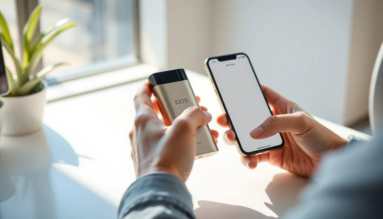 Menghubungkan IQOS ILUMA ONE dengan Aplikasi IQOS (c) Ilustrasi AI