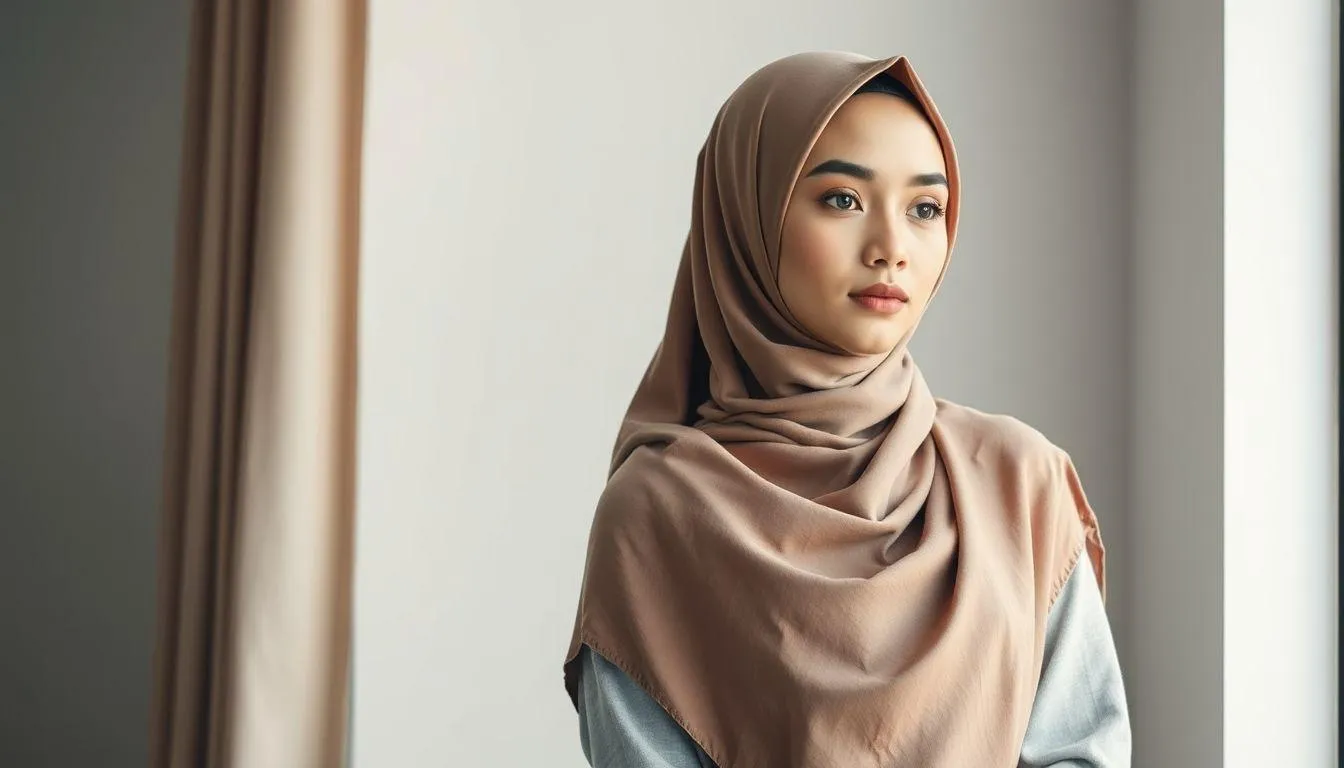 Seorang muslimah (c) Ilustrasi AI