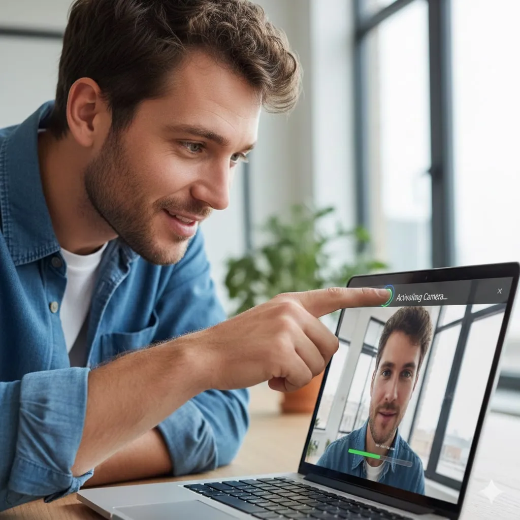 Pengertian dan Fungsi Kamera Laptop (c) Ilustrasi AI