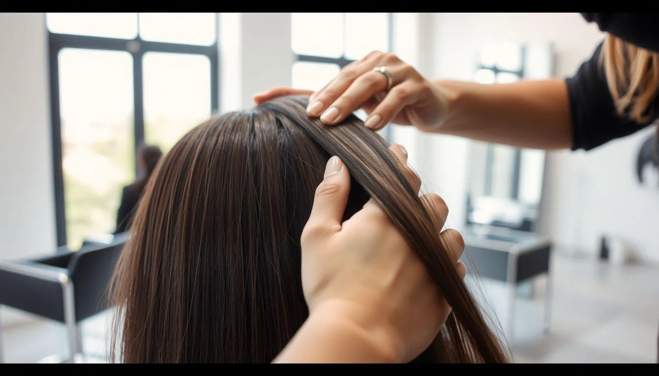 Perbedaan Keratin Treatment dengan Smoothing (c) Ilustrasi AI