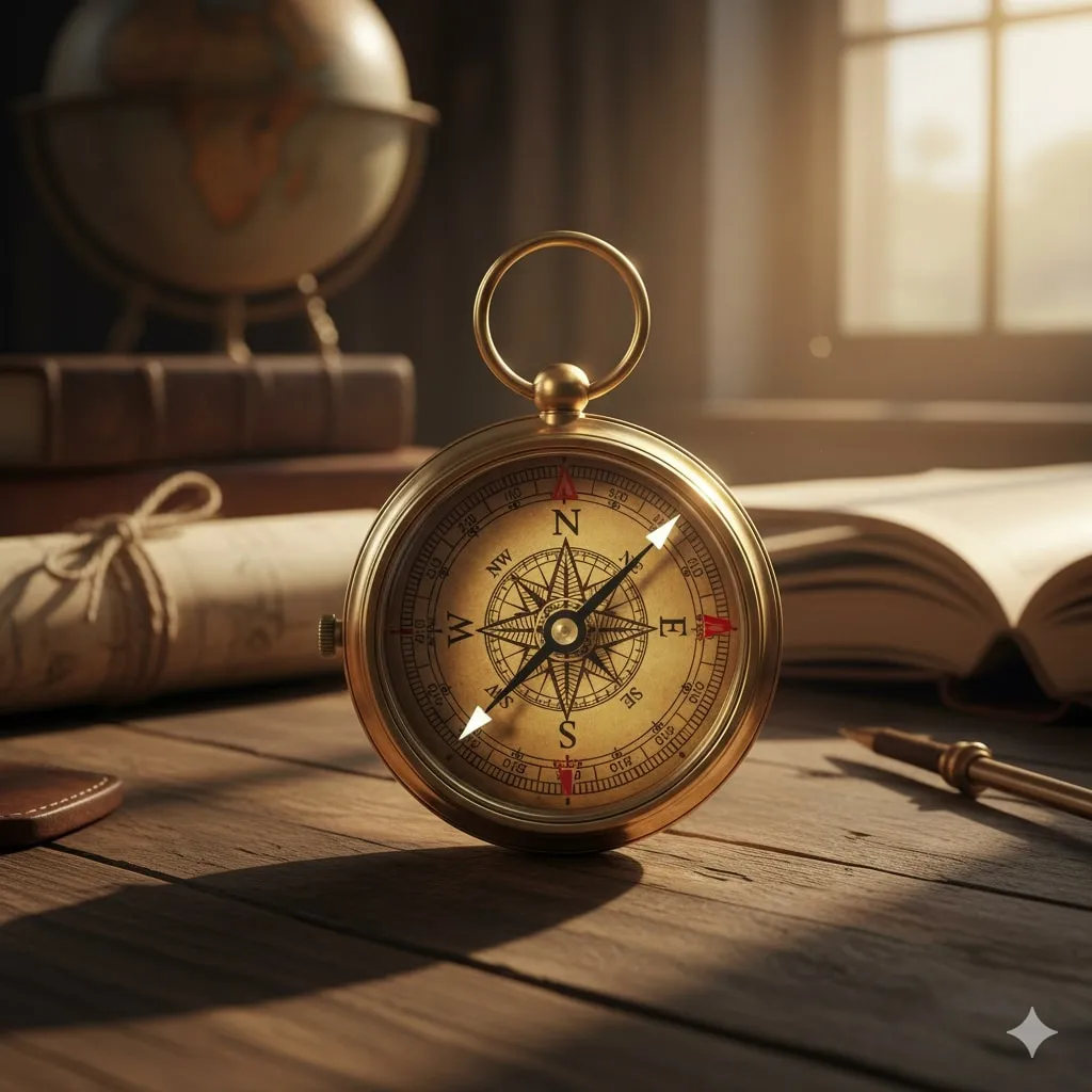 Tips dan Hal Penting dalam Menggunakan Kompas (c) Ilustrasi AI