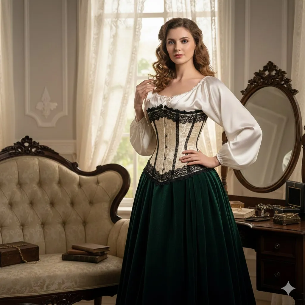 Teknik Memakai Korset dengan Benar (c) Ilustrasi AI