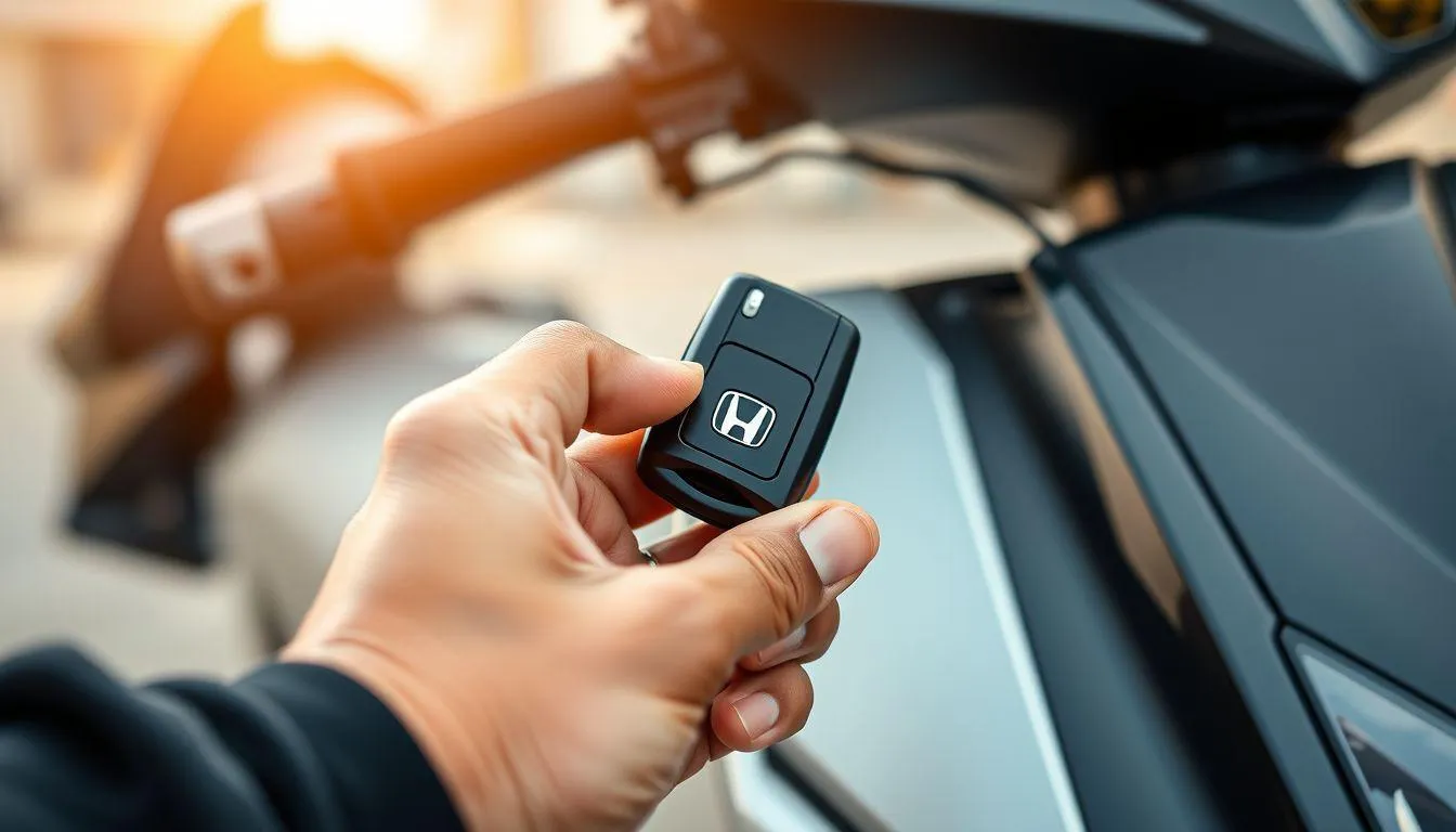 5. Cara Mengunci Stang PCX 160 dengan Smart Key (c) Ilustrasi AI
