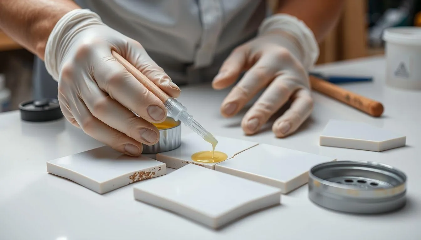 3. Cara Menggunakan Lem Dextone Epoxy Adhesives untuk Perbaikan Keramik (c) Ilustrasi AI