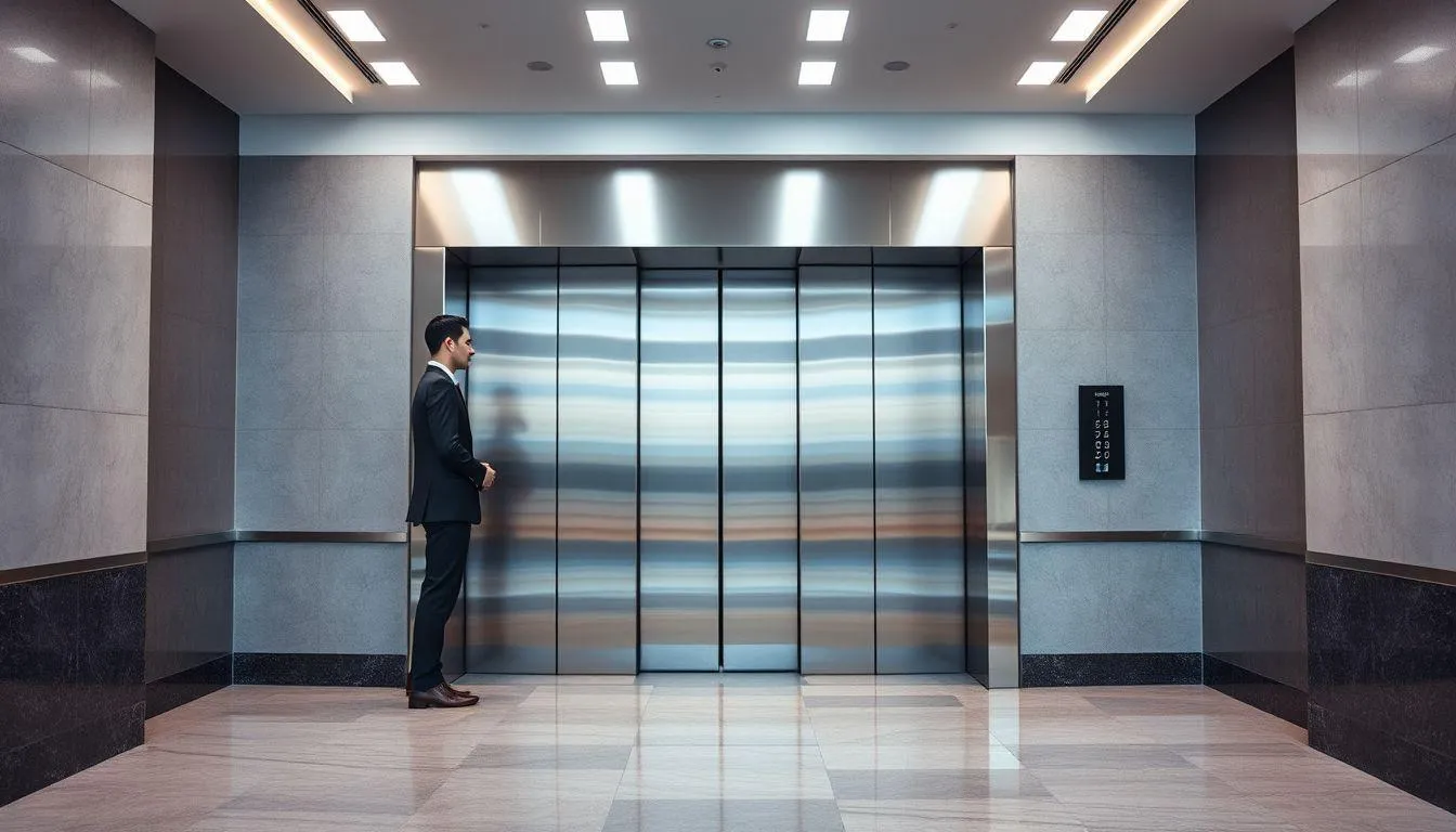 Langkah-Langkah Cara Menggunakan Lift dengan Benar (c) Ilustrasi AI