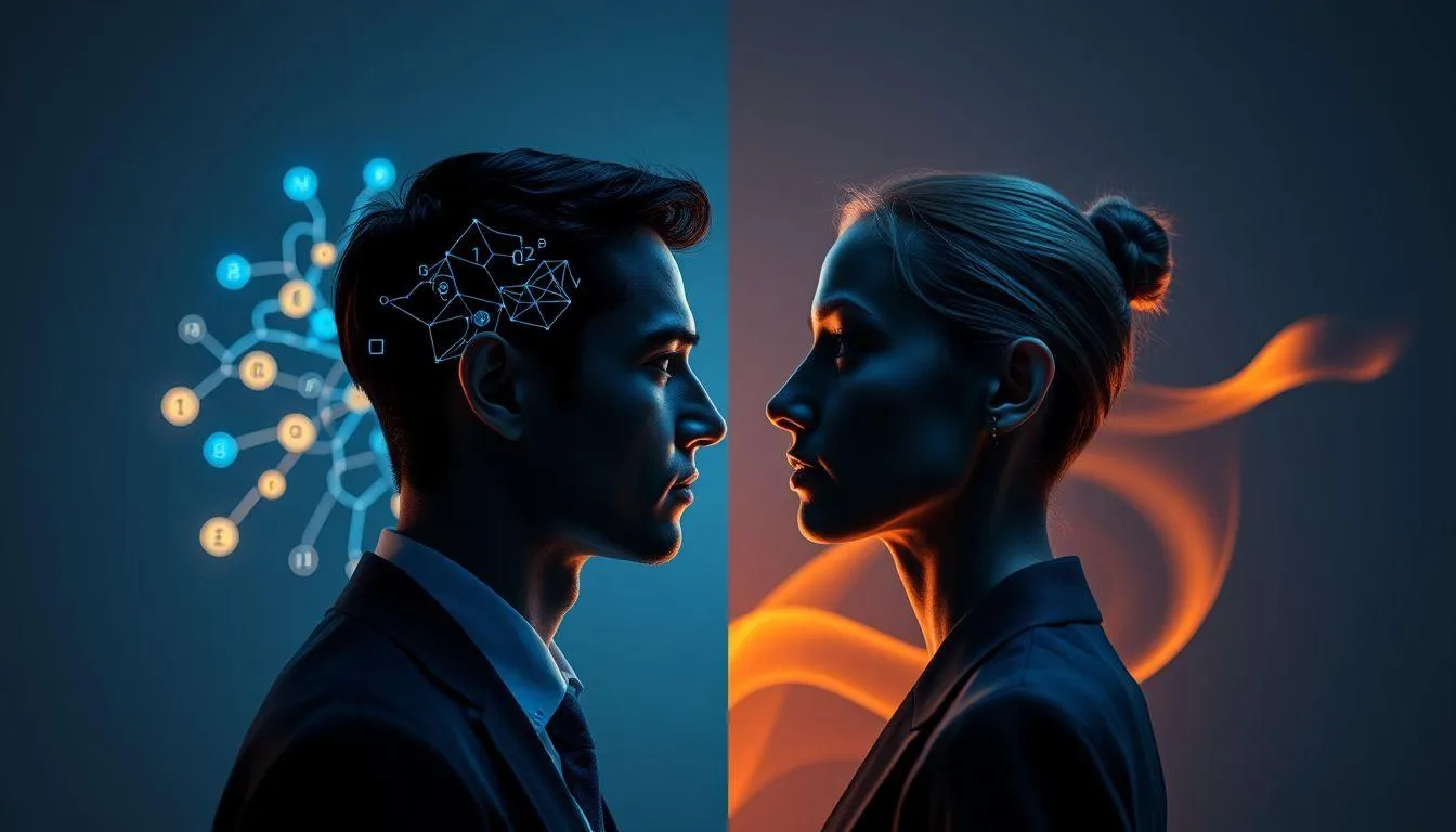 Pengertian Logika dan Perasaan dalam Konteks Pengambilan Keputusan (c) Ilustrasi AI