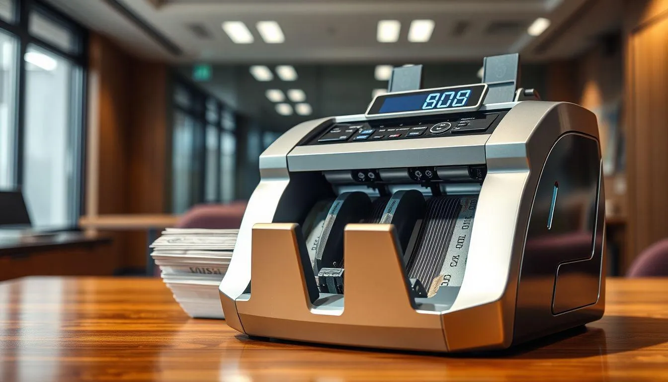 Pengertian Mesin Penghitung Uang (c) Ilustrasi AI