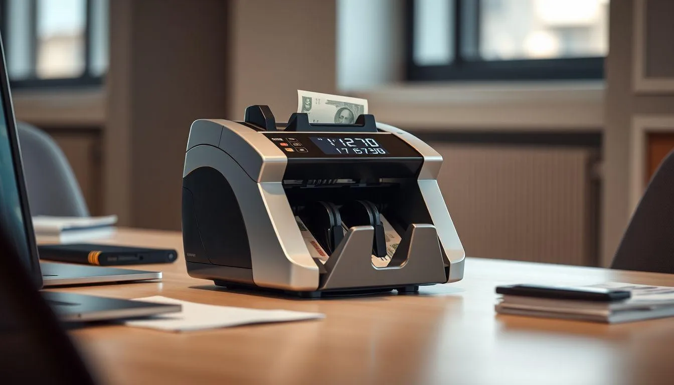 Jenis-Jenis Mesin Penghitung Uang (c) Ilustrasi AI