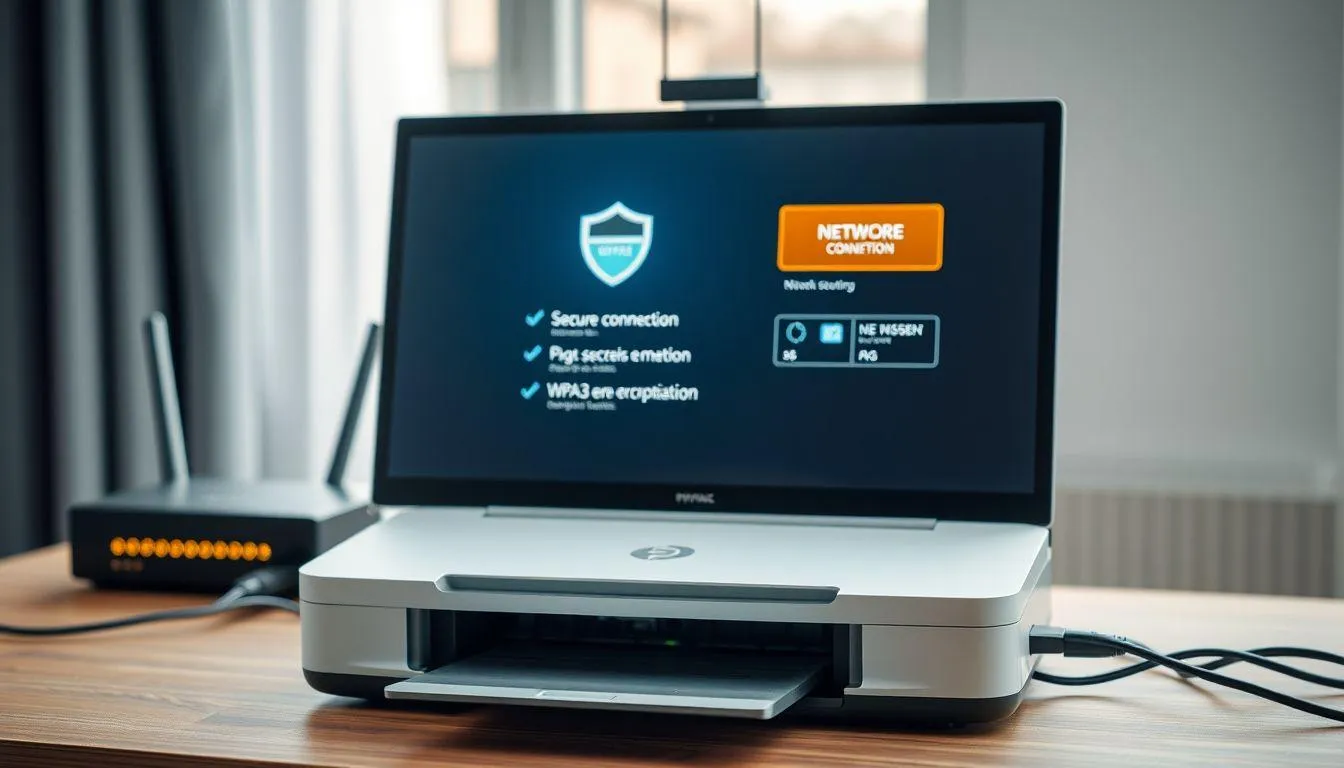 Keamanan Jaringan saat Menggunakan Printer Wireless (c) Ilustrasi AI