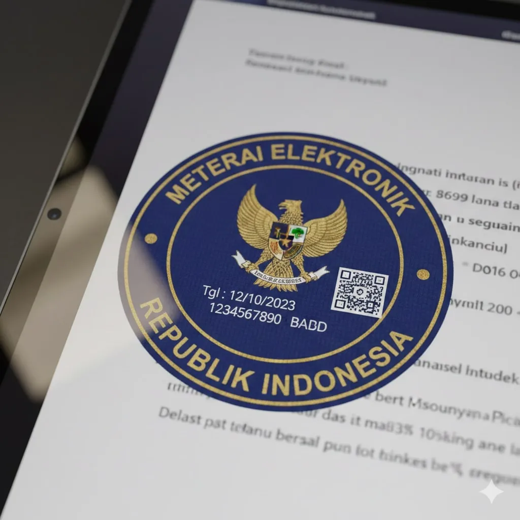 Cara Membubuhkan e-Meterai pada Dokumen (c) Ilustrasi AI