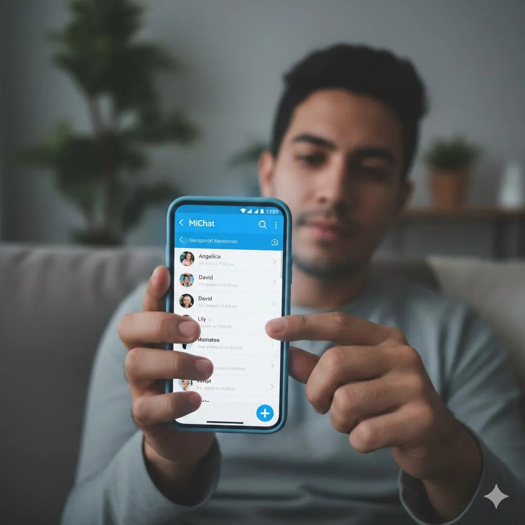 Tips Menggunakan MiChat dengan Bijak dan Aman (c) Ilustrasi AI