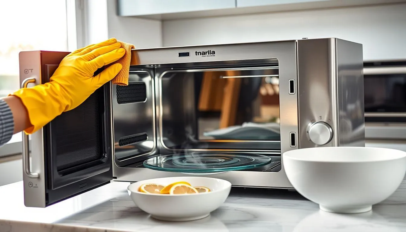 Perawatan dan Pembersihan Microwave (c) Ilustrasi AI