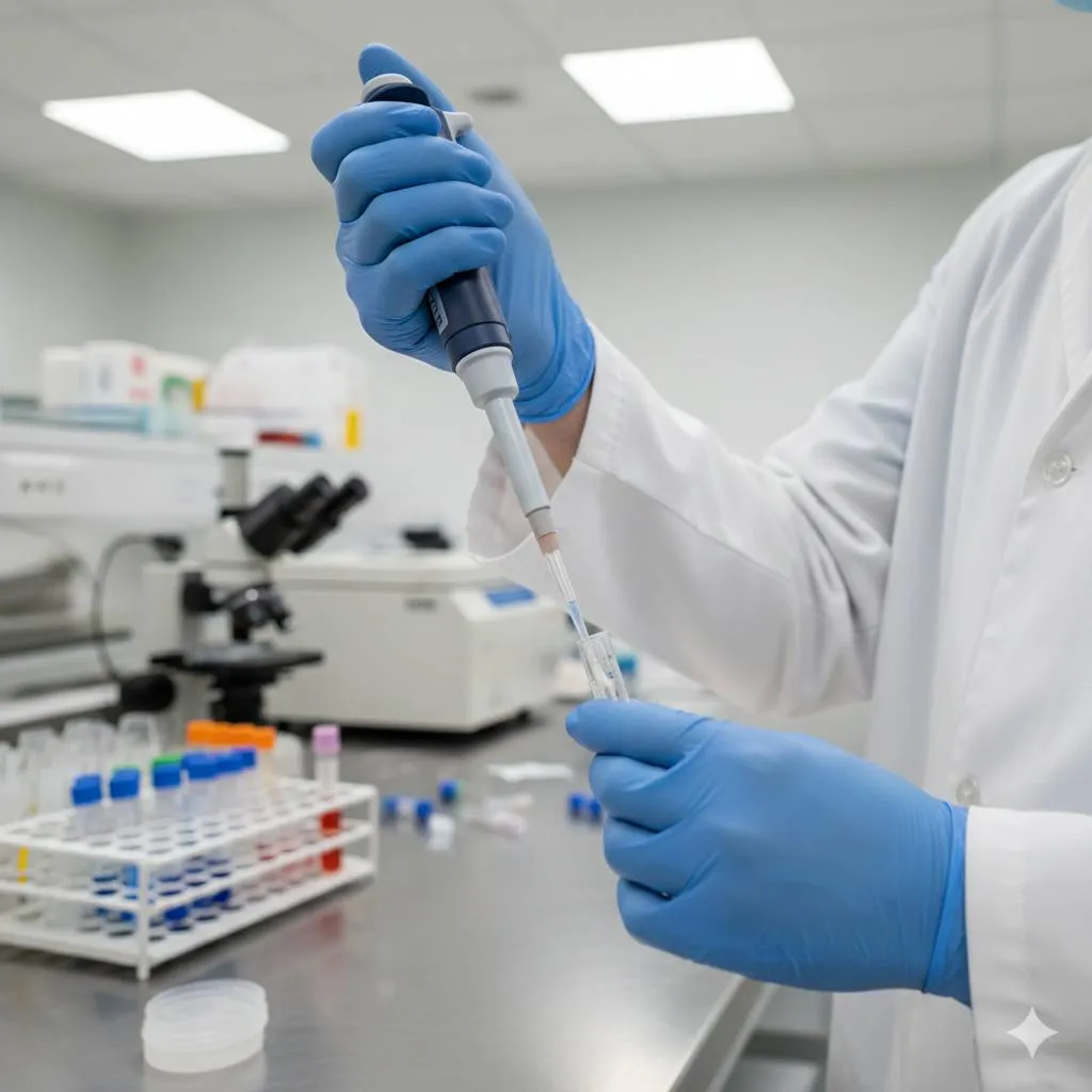 Bagian-Bagian Penting Mikropipet yang Perlu Diketahui (c) Ilustrasi AI