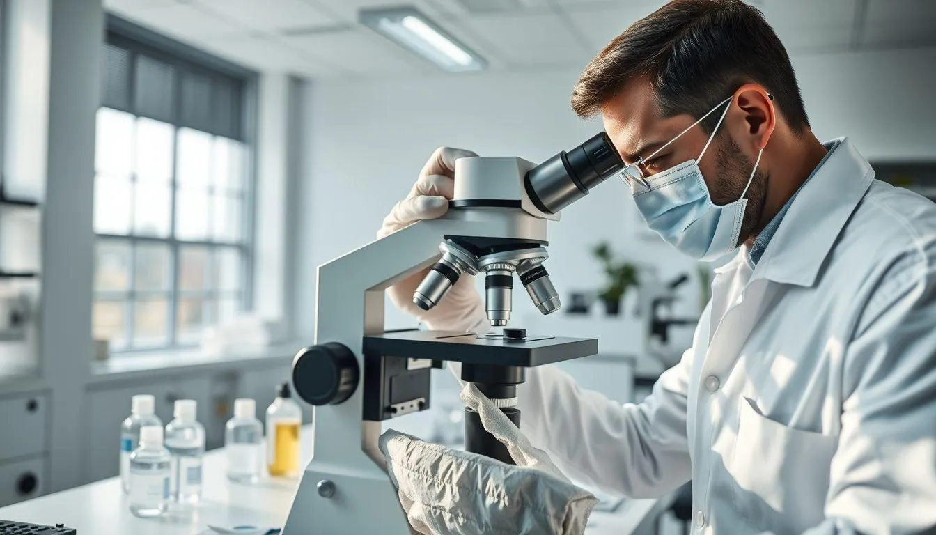 Perawatan dan Penyimpanan Mikroskop (c) Ilustrasi AI