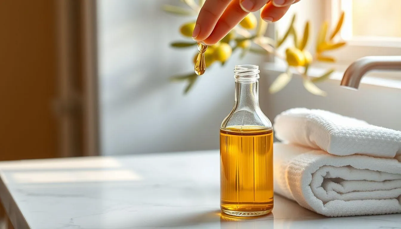 Cara Menggunakan Minyak Zaitun Extra Virgin Olive Oil untuk Perawatan Kulit (c) Ilustrasi AI