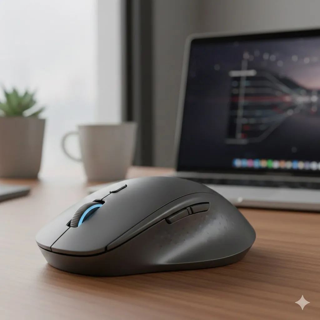 Pengaturan dan Kustomisasi Mouse Wireless (c) Ilustrasi AI