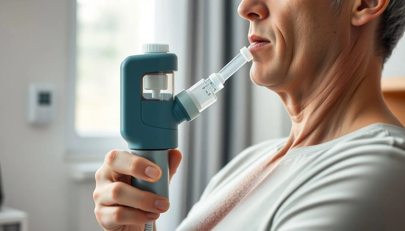 3. Cara Menggunakan Nebulizer dengan Mouthpiece (c) Ilustrasi AI