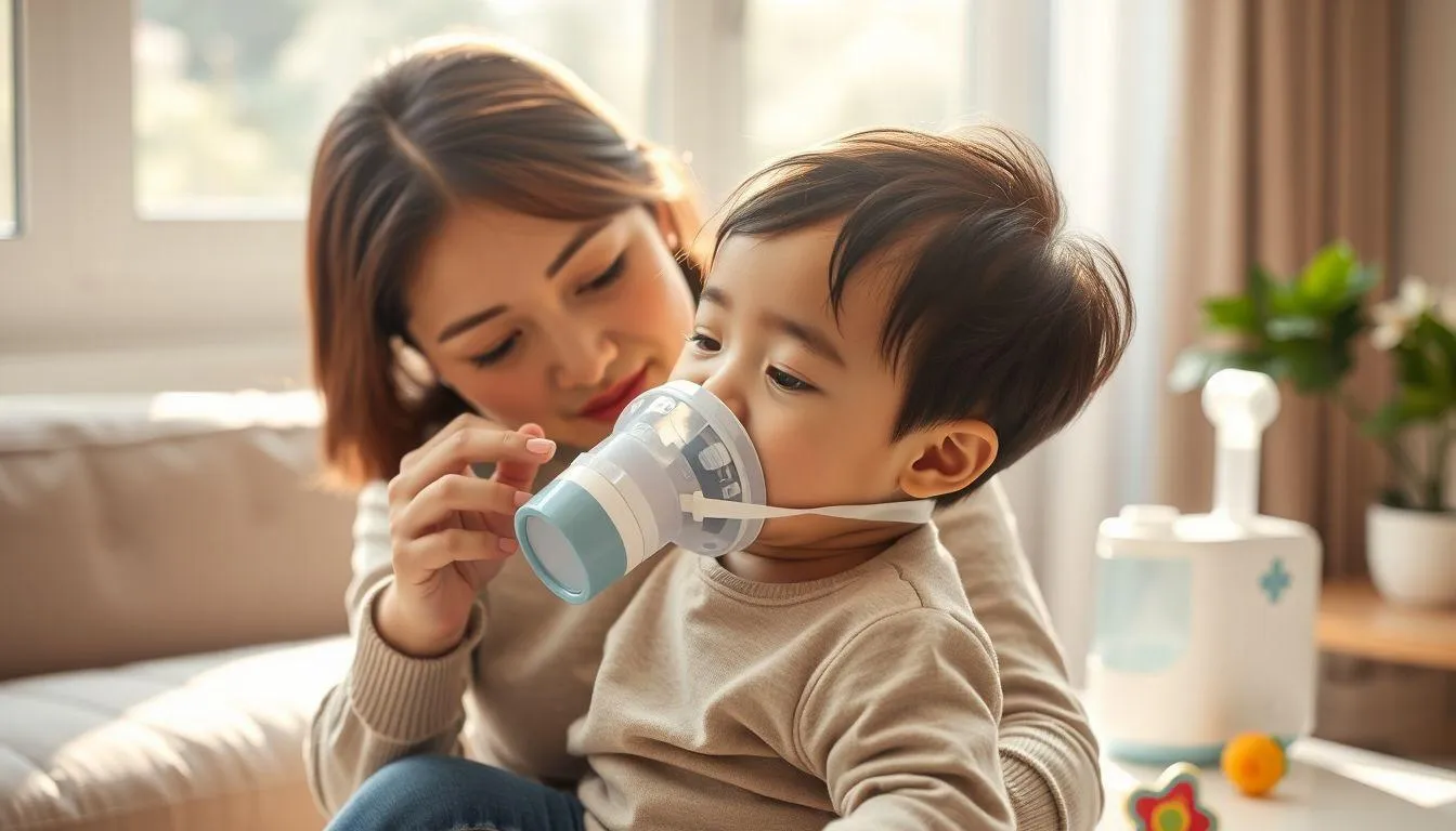4. Cara Menggunakan Nebulizer untuk Bayi dan Anak (c) Ilustrasi AI