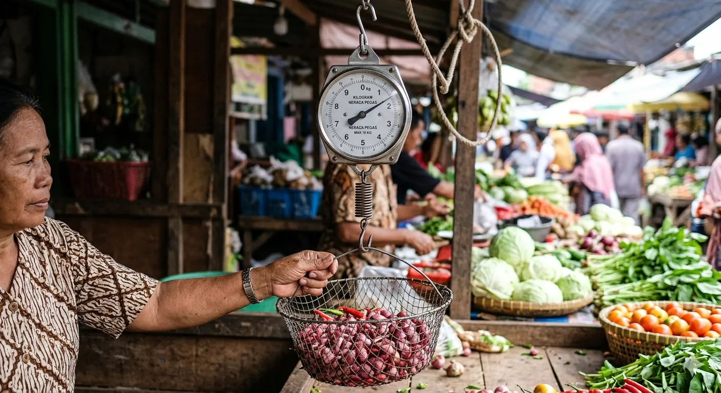 di pasar nimbang bawang/image by AI