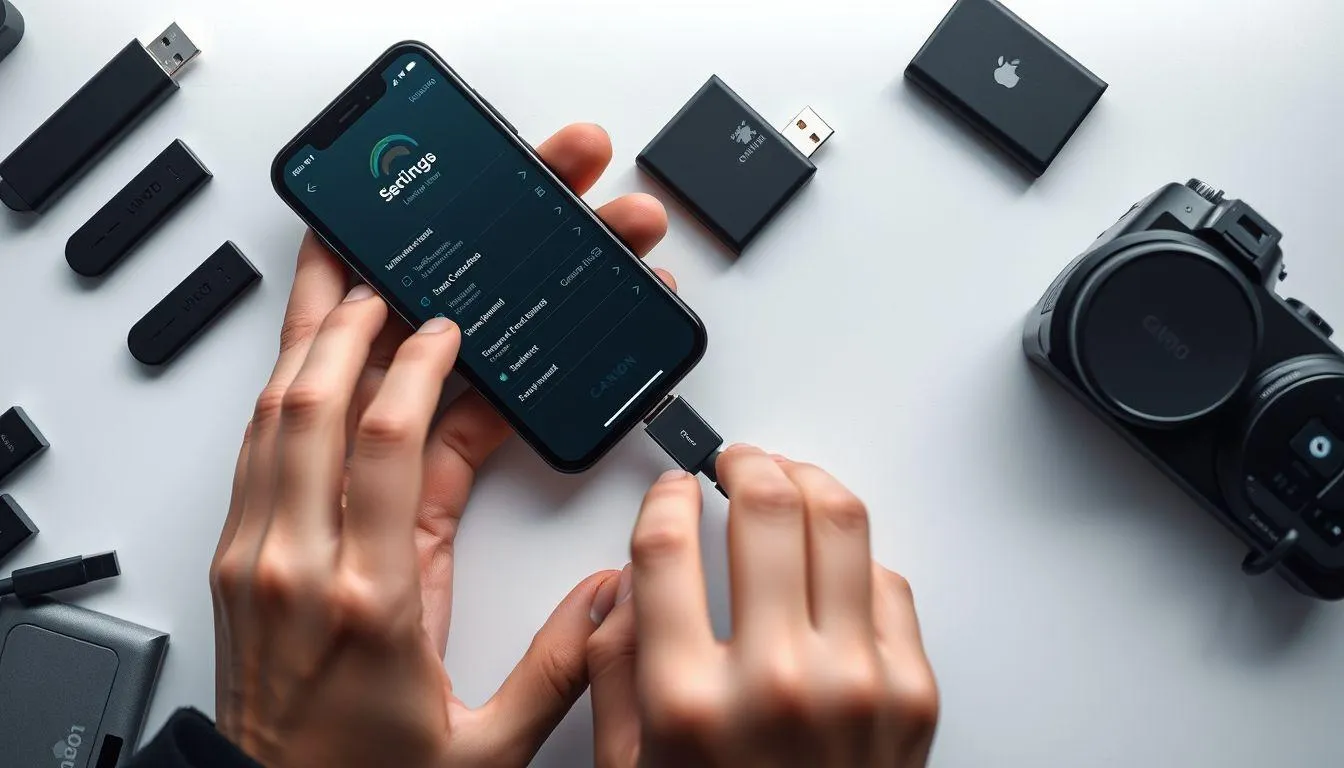 Cara Menggunakan OTG di iPhone dan iPad (c) Ilustrasi AI