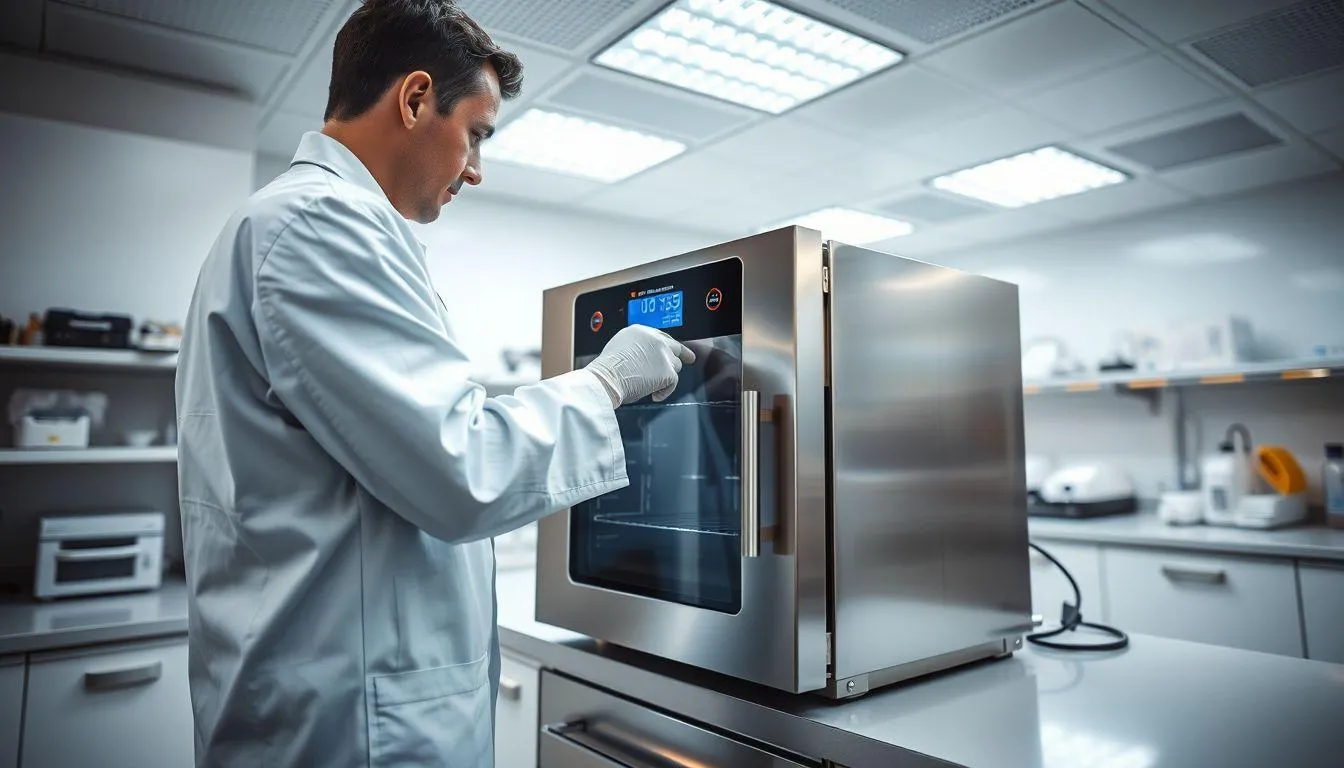 Langkah-Langkah Menggunakan Oven Laboratorium (c) Ilustrasi AI