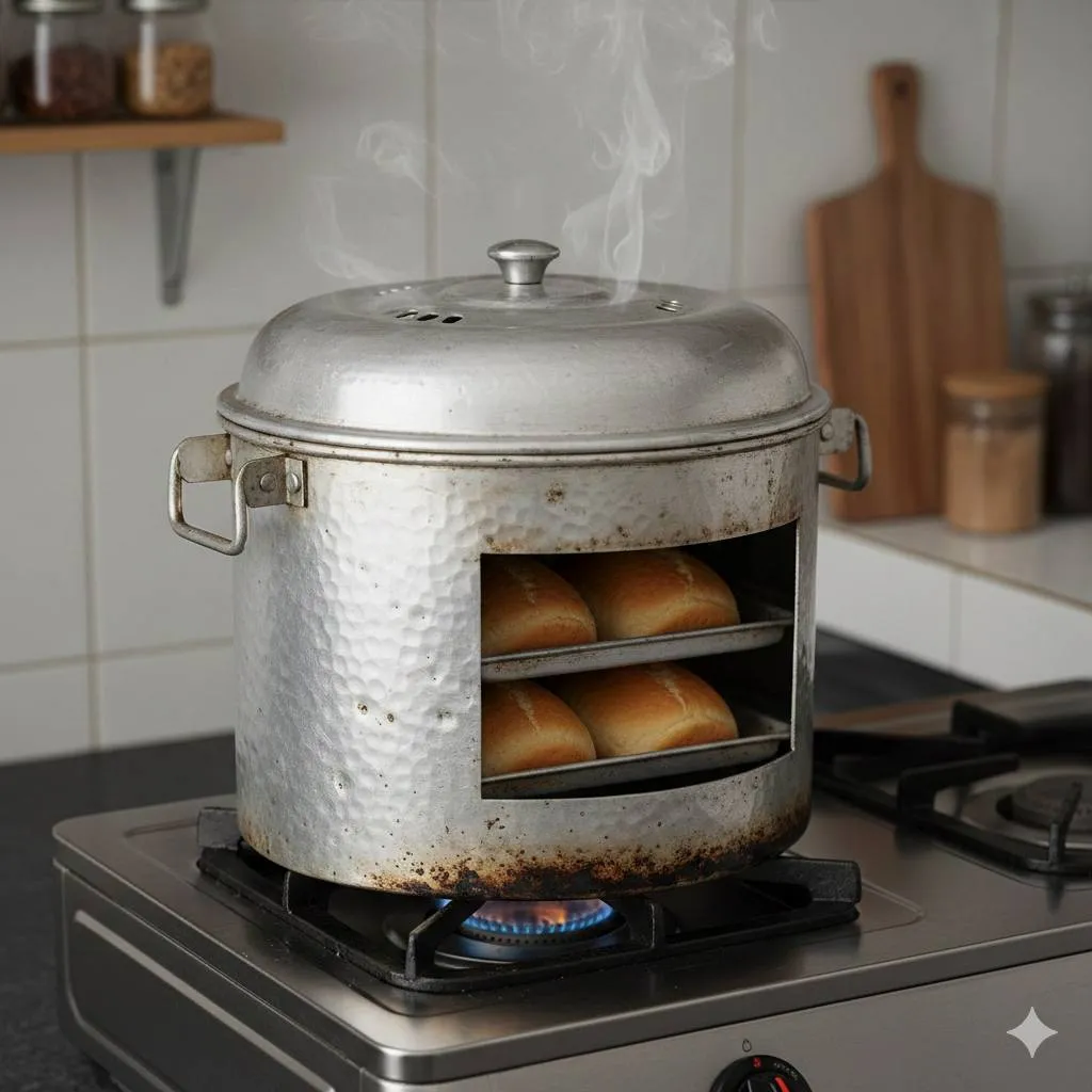 Langkah-Langkah Menggunakan Oven Tangkring untuk Kue Kering (c) Ilustrasi AI