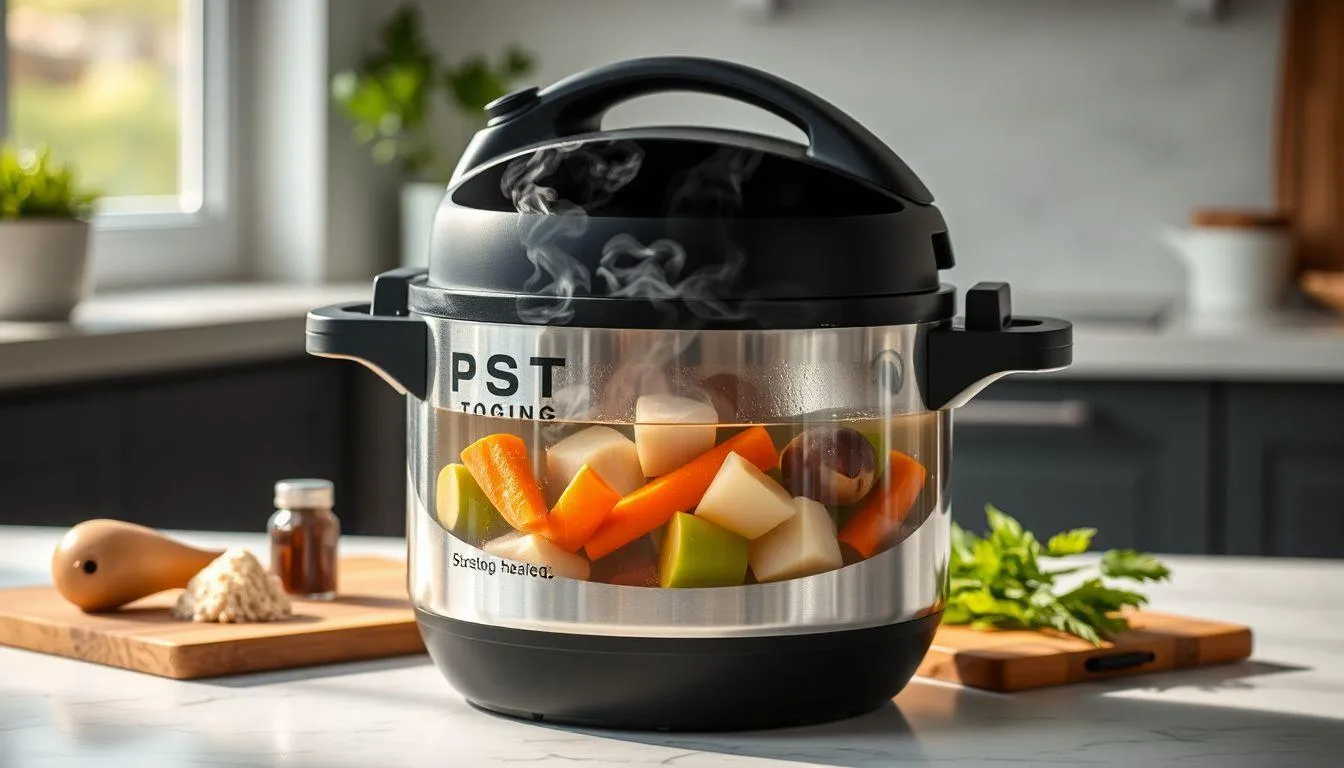 Langkah-Langkah Cara Menggunakan Panci Presto (c) Ilustrasi AI