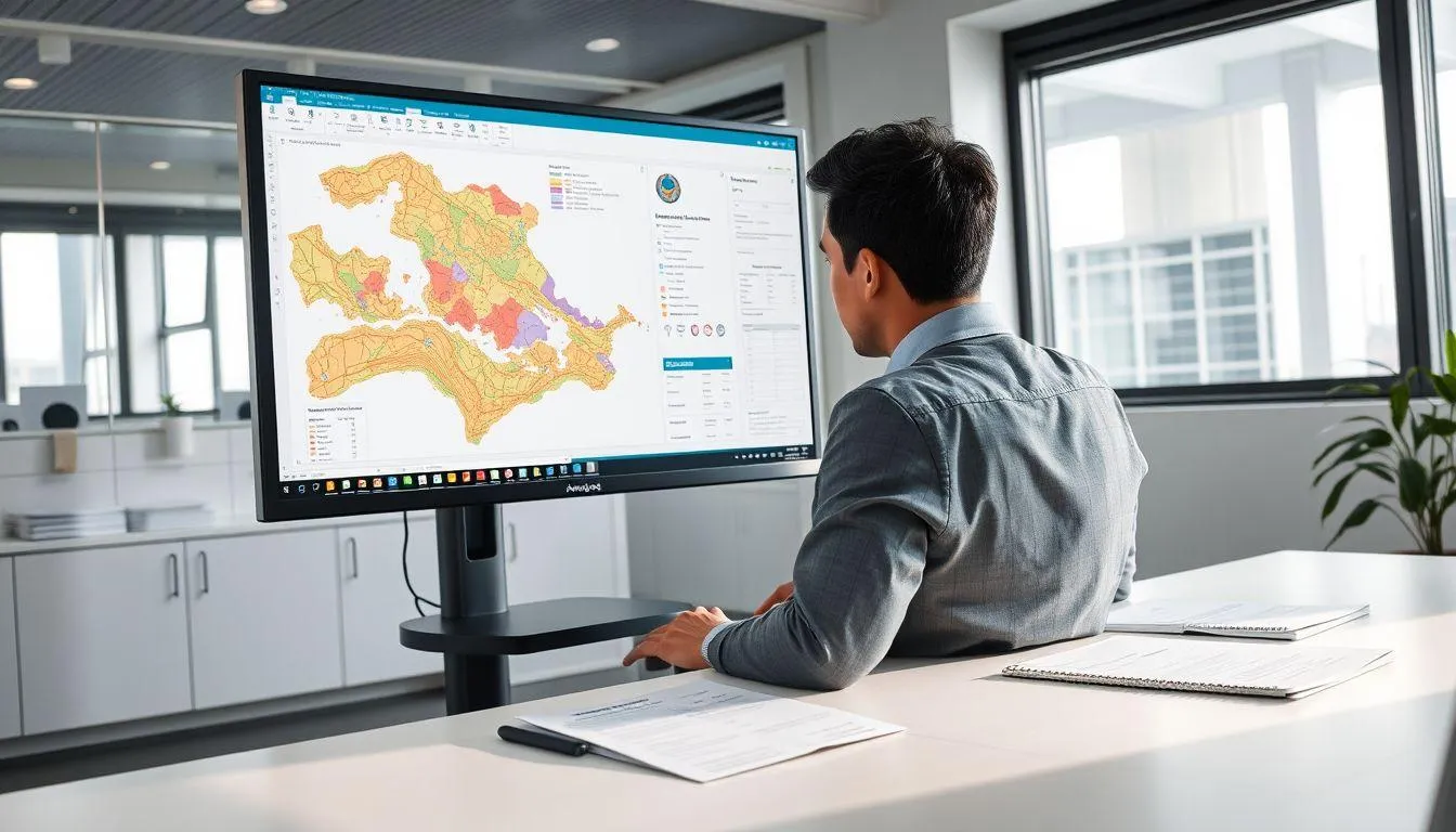 Pencarian Bidang Tanah dengan NIB atau Nomor Hak (c) Ilustrasi AI