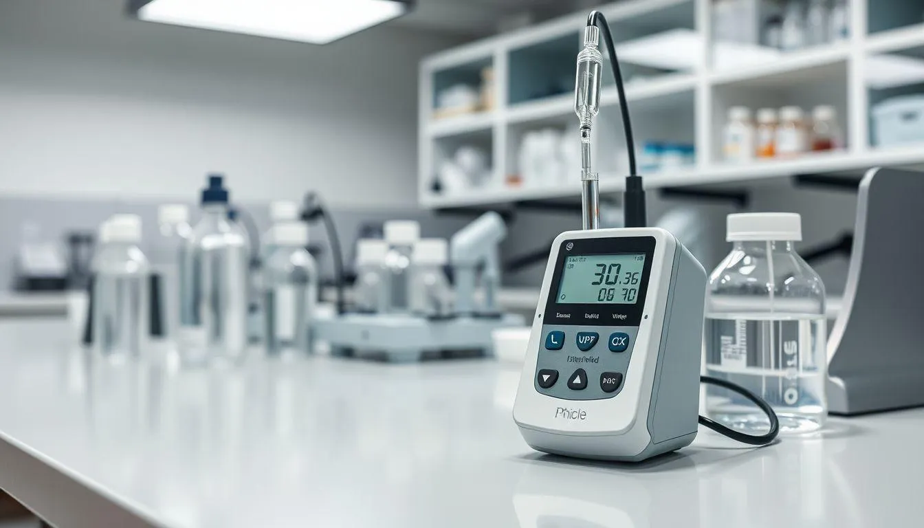 Persiapan Alat dan Bahan untuk Menggunakan pH Meter (c) Ilustrasi AI