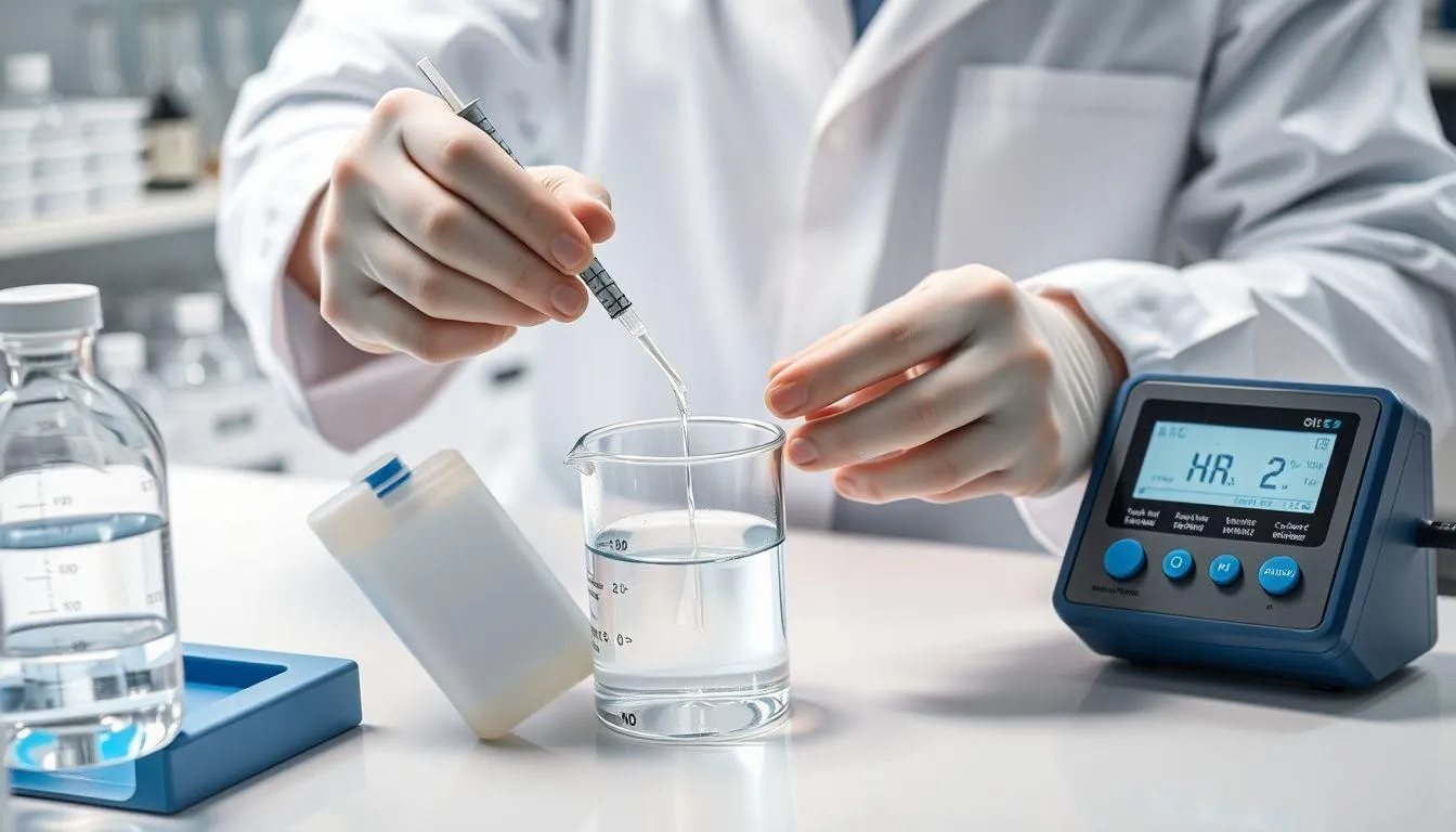 Langkah-Langkah Menggunakan pH Meter untuk Pengukuran (c) Ilustrasi AI