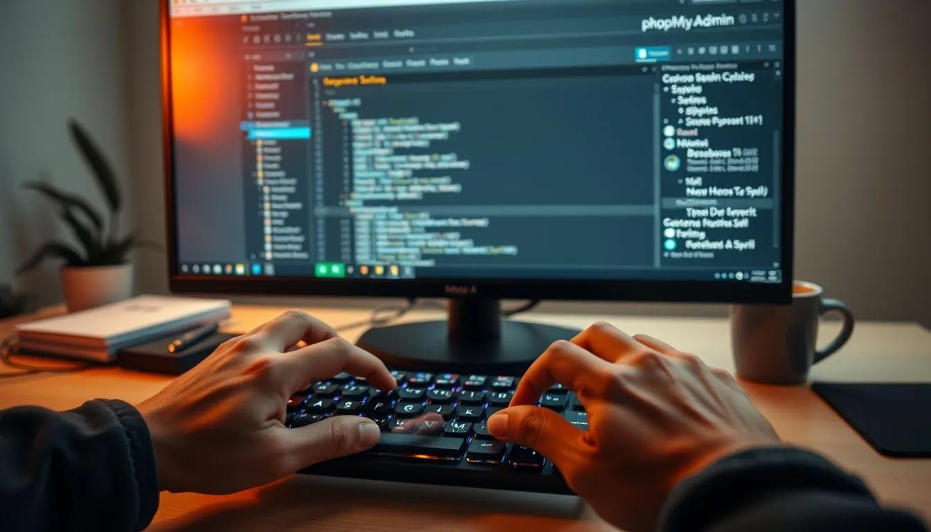 Membuat Database Baru di phpMyAdmin (c) Ilustrasi AI