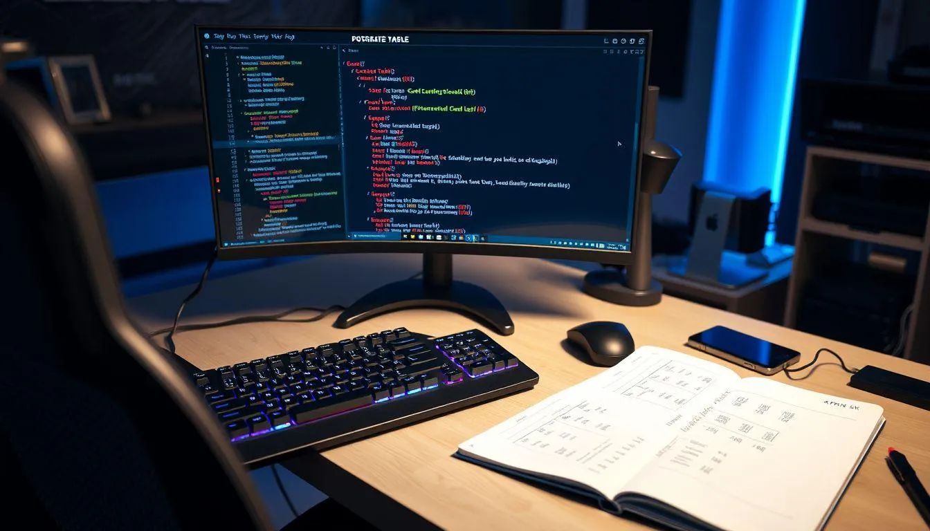 Membuat dan Mengelola Tabel di PostgreSQL (c) Ilustrasi AI